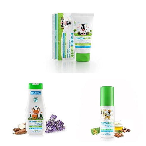 Mamaearth Milky Soft Natural Baby Face Cream & dusting Powder